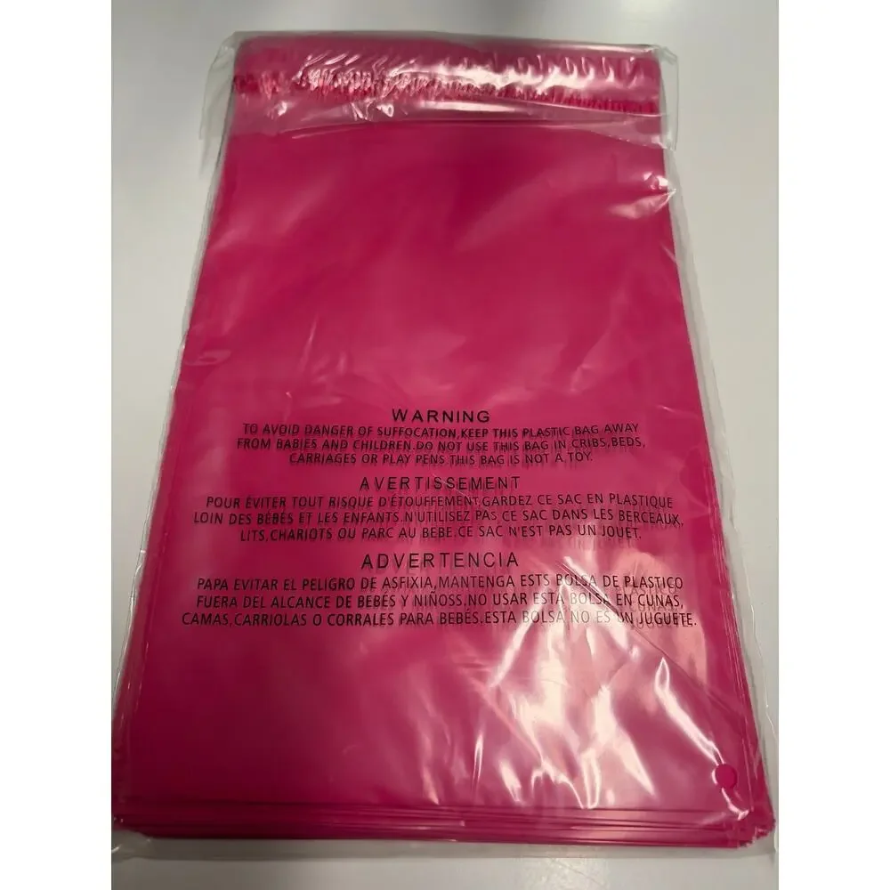 Pink Poly Mailers 6x9 – Pack of 100 | Self-Sealing Shipping Bags